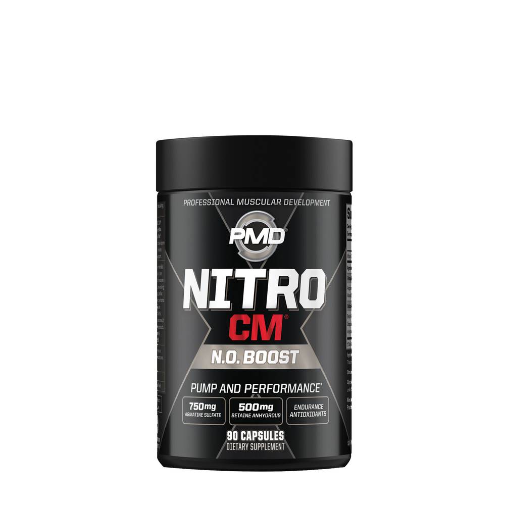 PMD Nitrocm N.o. Boost Muscular Development Dietary Supplement Capsules (90 ct)