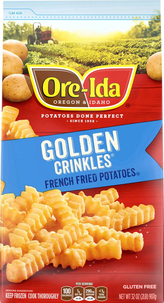 Ore-Ida Golden French Fries Fried Potatoes Crinkles