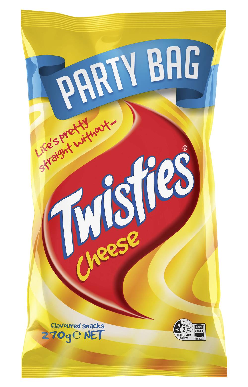 Twisties Party Bag Snacks, Cheese (270g)