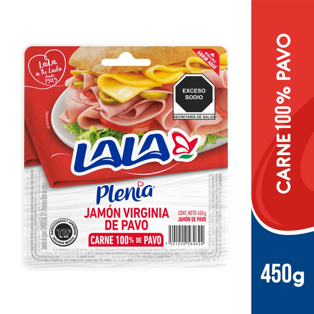 Lala · Plenia jamón virginia de pavo (450 g)