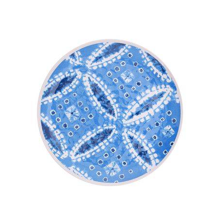 Hometrends Eco Friendly White & Blue Salad Plate (1 unit)