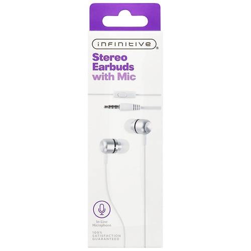 Infinitive Stereo Earbuds with Mic - 1.0 EA
