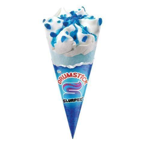 Drumstick Slurpee Blue Raspberry Vanilla King Cone 7oz