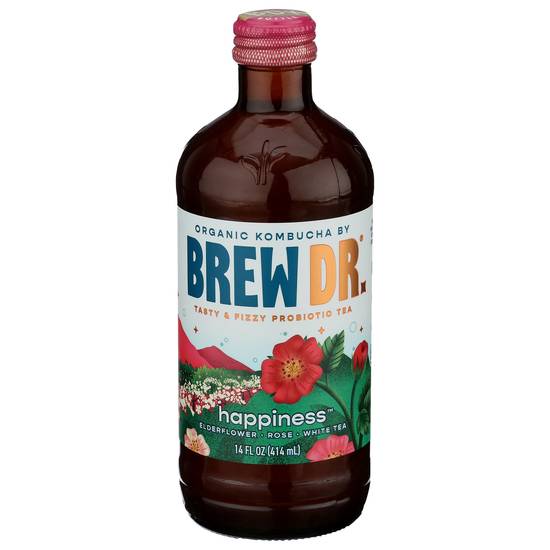 Brew Dr. Organic Happiness Kombucha (14 fl oz)