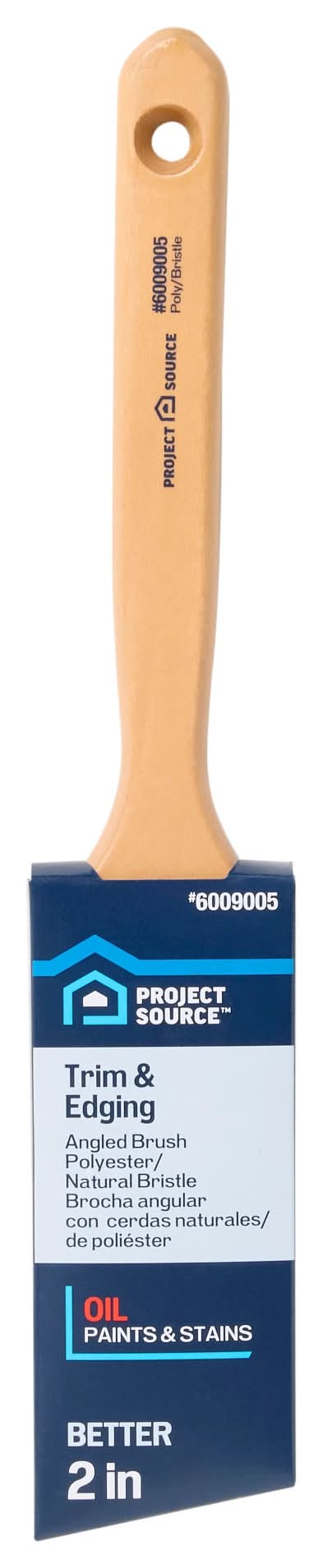 Project Source Better All Paints and Stains 2-in Reusable Angle Wall Trim Brush