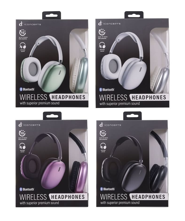 iConcepts Premium Bluetooth Wireless Headphone