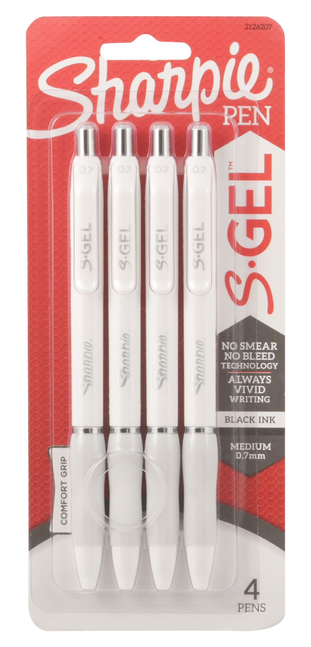 Sharpie S.gel Medium Black Ink Comfort Grip Pen (51 g)