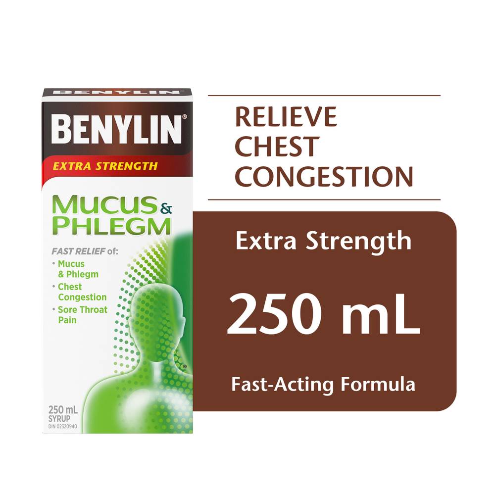 Benylin Extra Strength Mucus & Phlegm Relief Syrup (250 g)