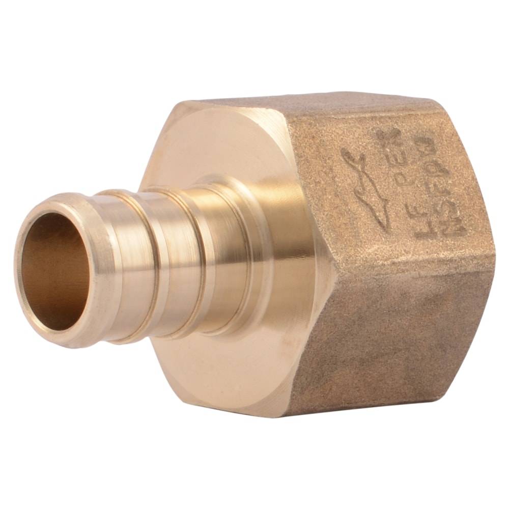 SharkBite 1/2-in PEX Crimp x 1/2-in FNPT Brass Female Adapter | UC072LFZ