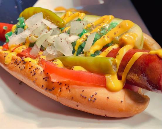 Order CHICAGO DOG food online from Rock City Dogs store, Bay Shore on bringmethat.com