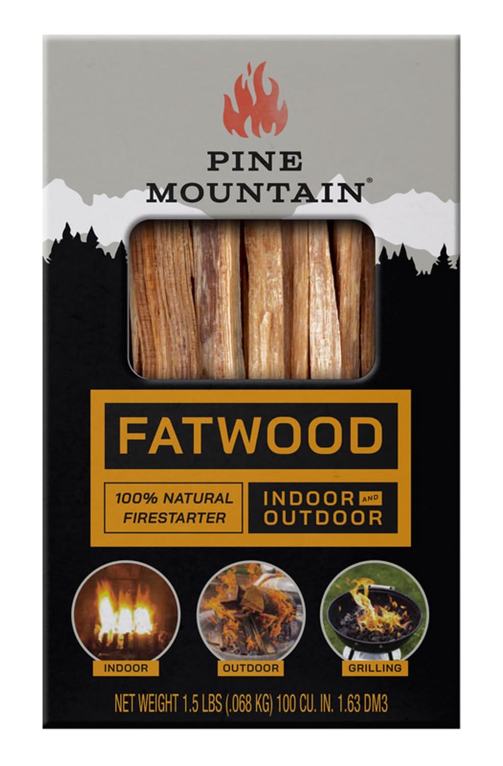 Pine Mountain Starter Stikk Fatwood Fire Starter 30 Min 1.5 Lb