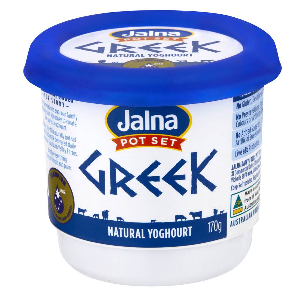 Jalna Pot Set Natural Greek Yoghourt (170g)