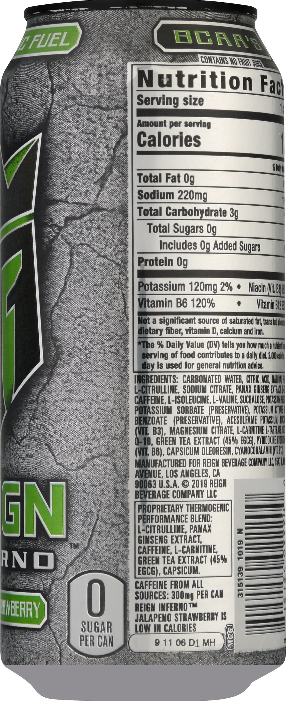 does reign have l carnitine Add fire to your fuel DECEMBER SNEAK PEEK @reignbodyfuel "Ignite your workouts and add fire to the fuel. Introducing Inferno, a new thermogenic fuel that Reign Energy Drink, Jalapeno-Strawberry (16