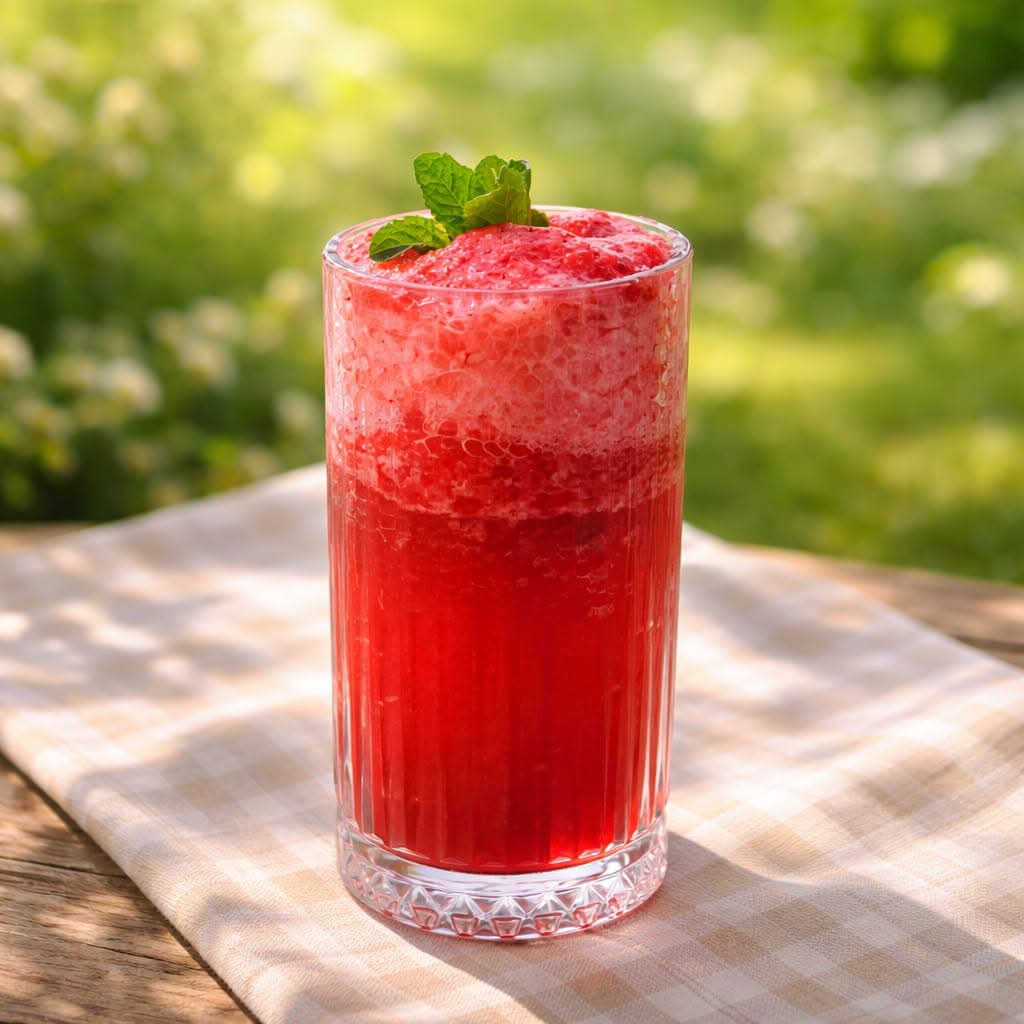 Thé Glacé fraise, ananas, pomme