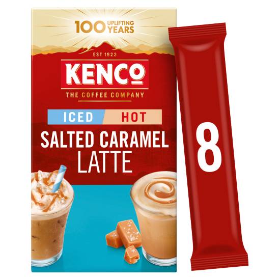 Kenco Iced Hot Latte Coffee Sachets (8 ct) (20.3 g) (salted caramel)