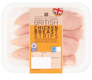 Co-op British Chicken Stir Fry 250G
