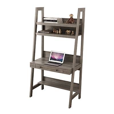 Homenations 36 Ladder PC Desk, Washed Gray (SH-OF-2620)