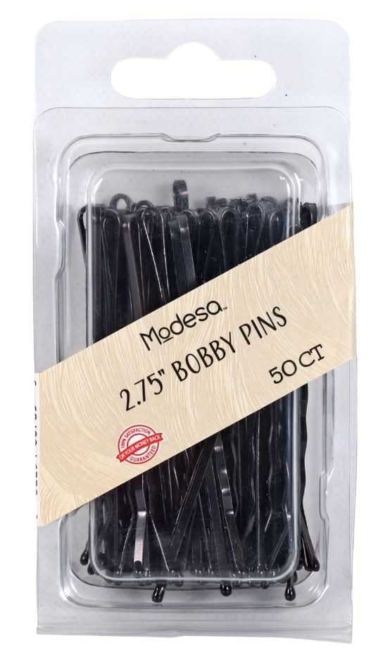 Modesa Bobby Pins, 2.75 in, Black (50 ct)