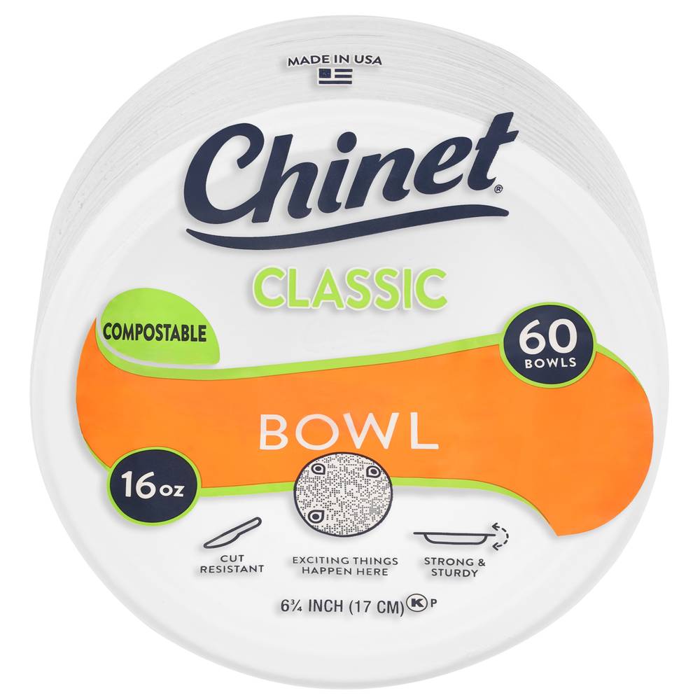 Chinet Classic White Eco-Friendly Bowls