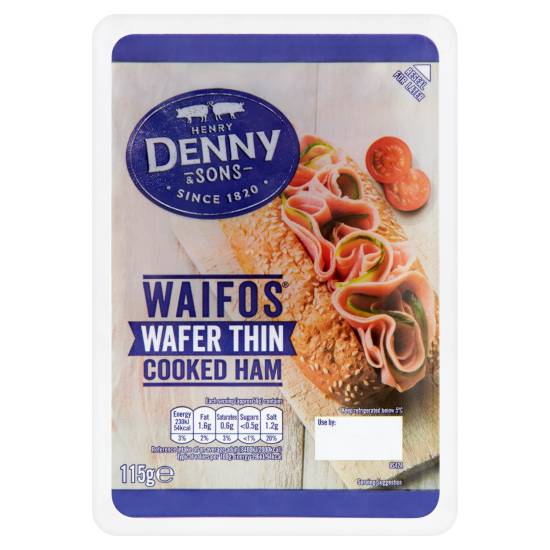 Denny Waifos Wafer Thin Cooked Ham 115g