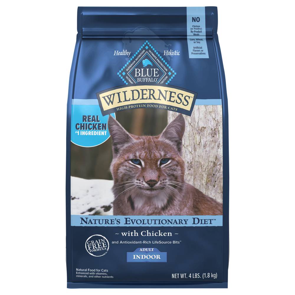 Blue Buffalo Wilderness High Protein Food With Chicken For Adult Cats