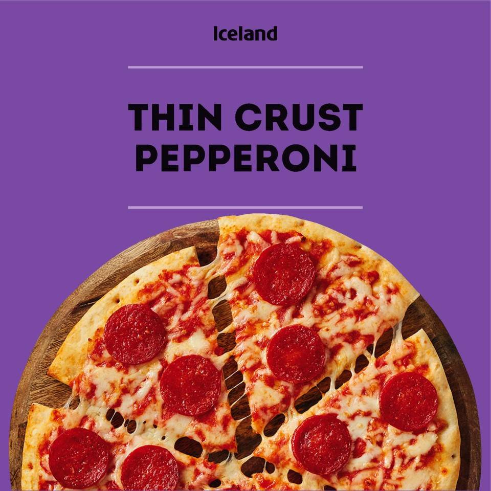 Iceland Thin & Crispy Pepperoni Pizza (314g)
