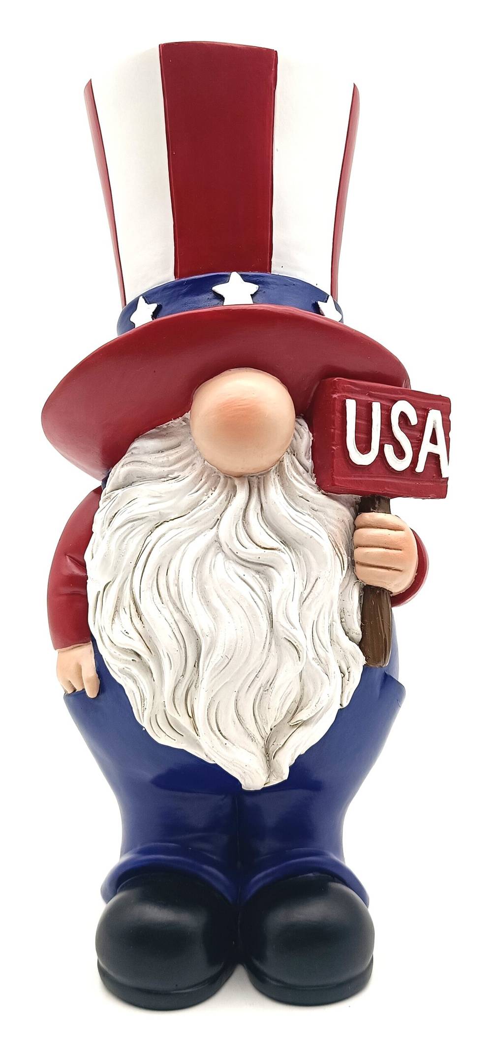 Holiday Living Polyresin Indoor Figurine Sculpture Gnome 4th of July Decor | 88O1303A