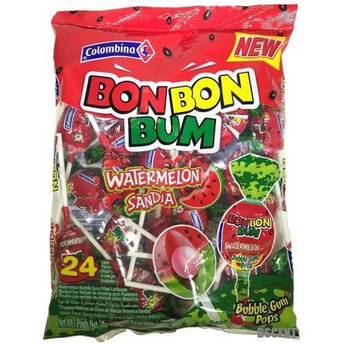 Bon Bon Bum Watermelon Candy Pops