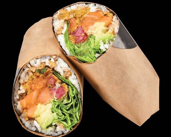 Salmon Tuna Sushi Burrito