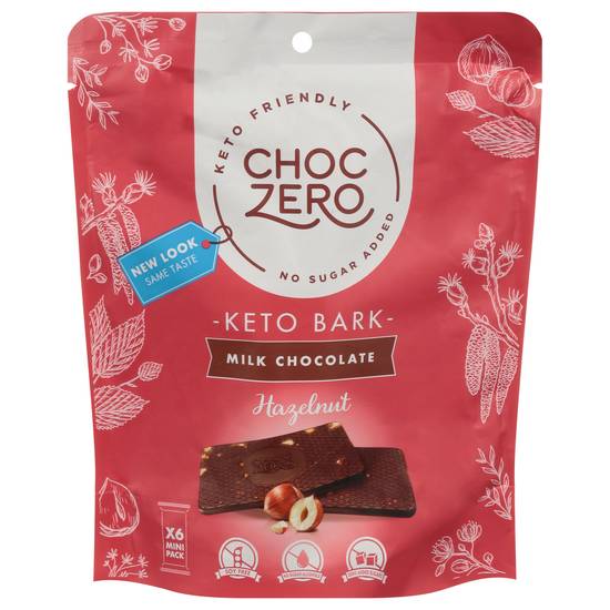 Choczero Keto Bark Added Hazelnut (milk chocolate)