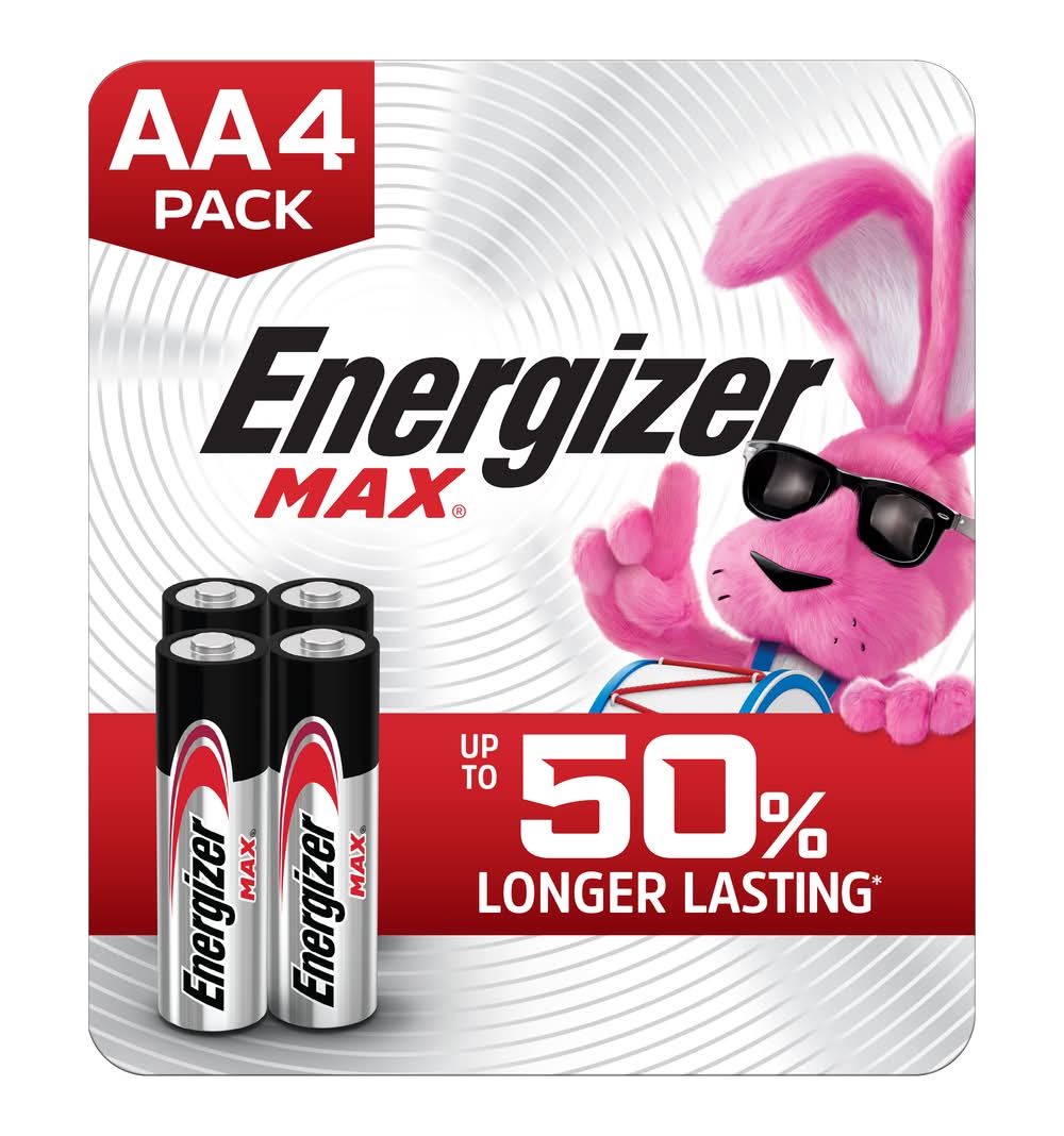 Energizer Max Aa Alkaline Batteries (4 ct)