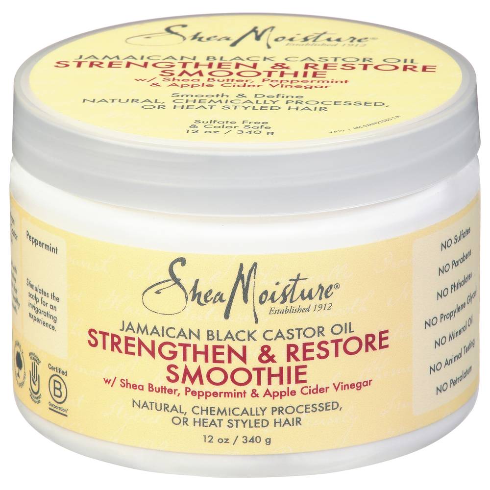 Shea Moisture Jamaican Black Castor Oil Strengthen and Restore Smoothie (12 oz)