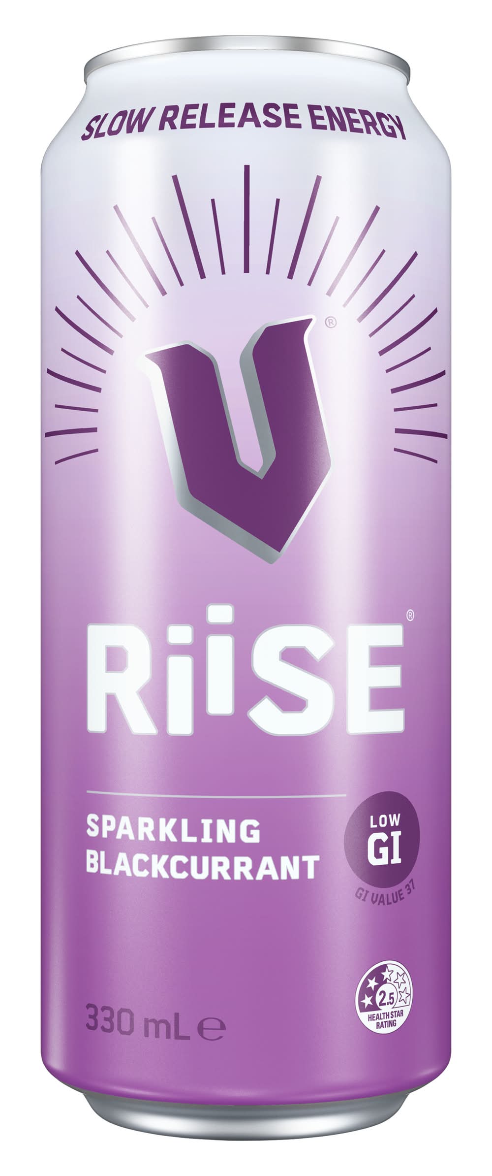 V Riise Sparkling Drink, Blackcurrant (330mL)