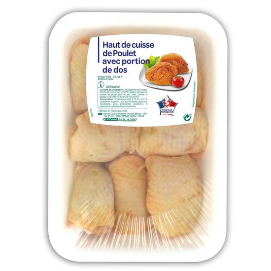 Volaille Française - Haut de cuisse de poulet avec portion de dos