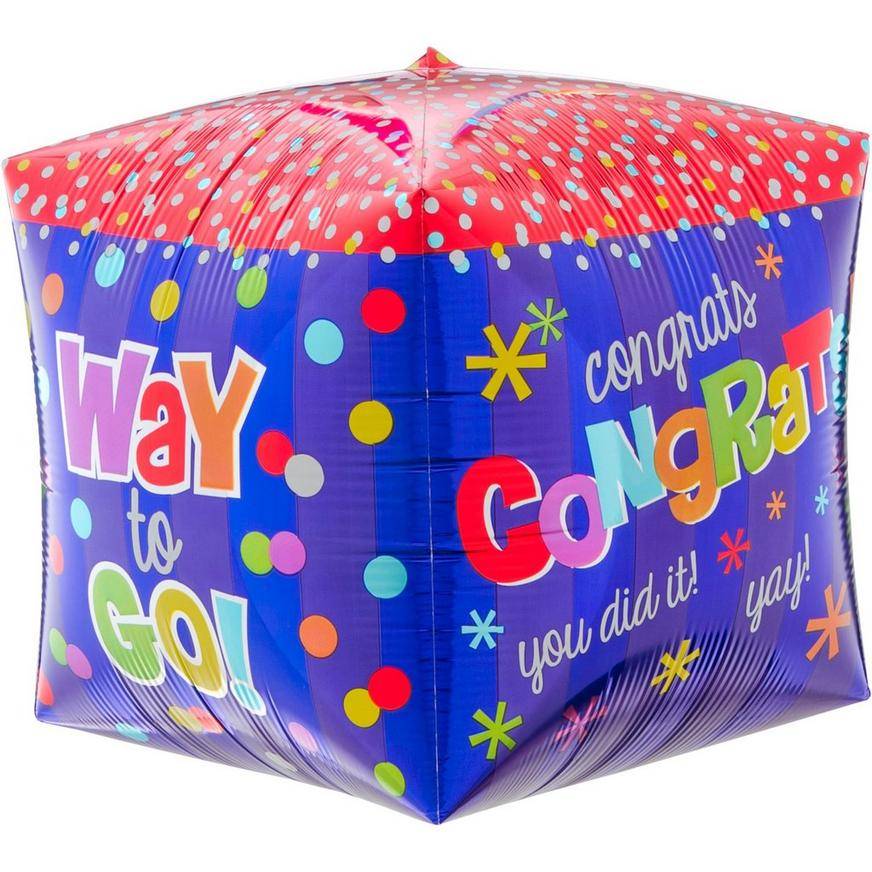 Uninflated Congrats Way to Go Foil Balloon, 15in - Cubez
