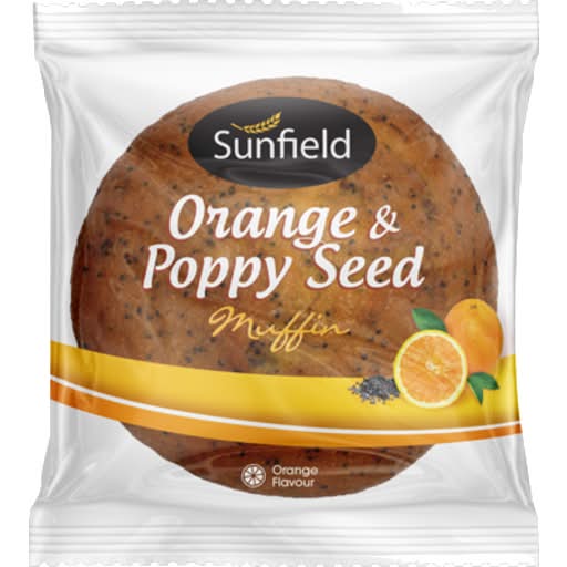 Sunfield Muffin Orange and Poppy (160g)