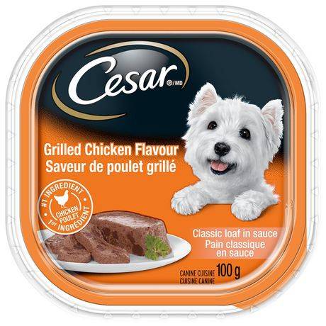 Cesar repas cesar saveur de poulet grillé 100g (100g, nourriture pour chien) - grilled chicken wet dog food (100 g)