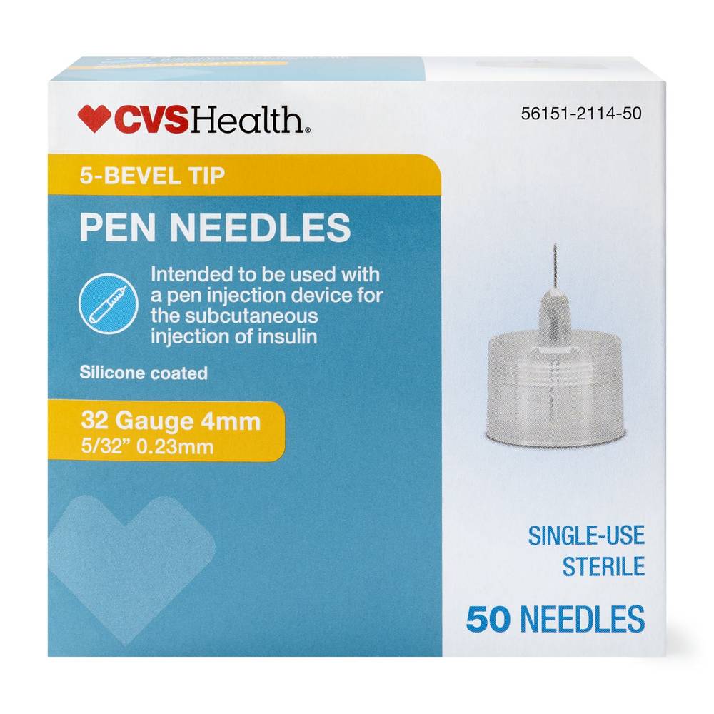 CVS Health Pen Needle, 4mm (50 ct)