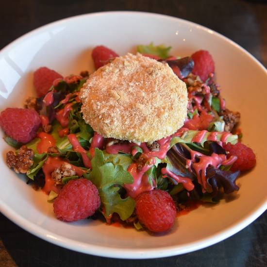 ALMOND CRUSTED GOAT CHEESE SALAD