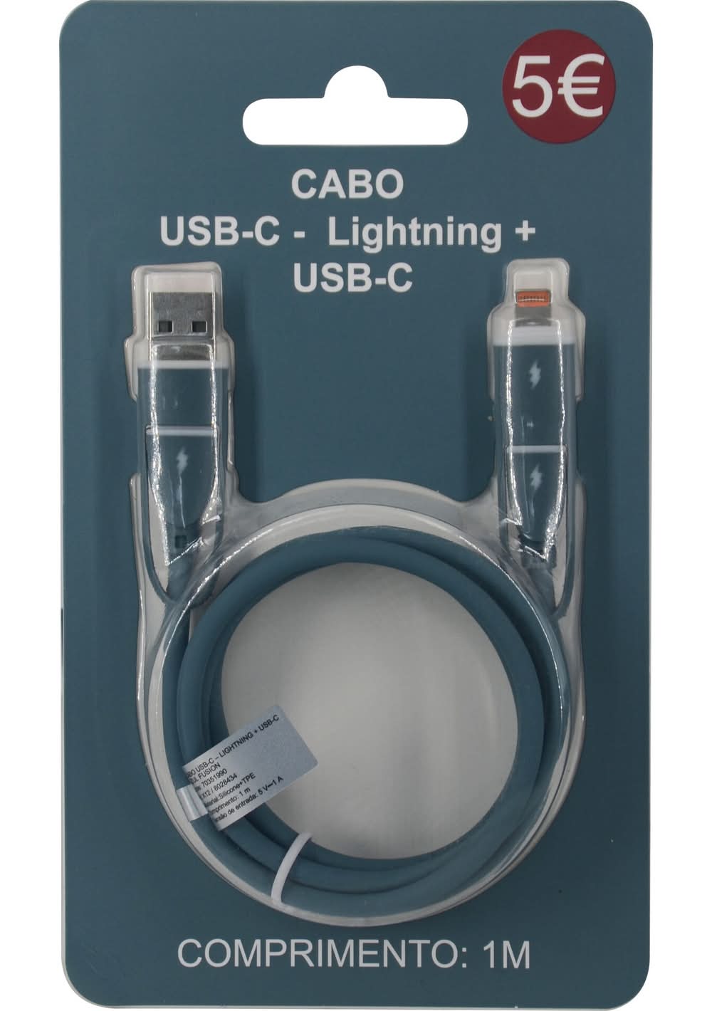 Cabo De Telémovel Multi Azul Fusion