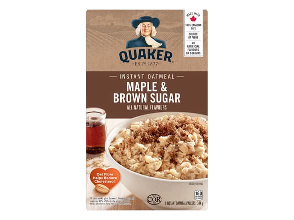 Quaker Instant Oatmeal Maple Brown Sugar 8pk