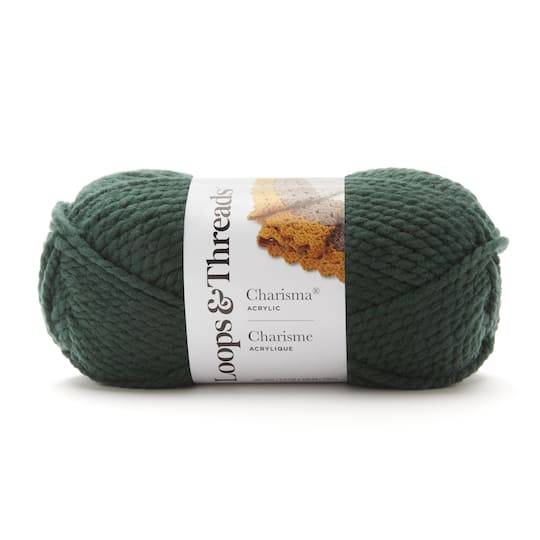 Loops & Threads Charisma Yarn, Dark Green (3.5 oz)