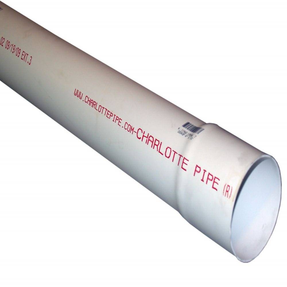 3-in x 10-ft PVC DWV Sewer and Drain Pipe | PVC 30030  0600