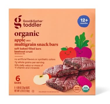 Good & Gather Multigrain Snack Bars Baby Food 12 m +, Apple (0.88 oz, 6 ct)