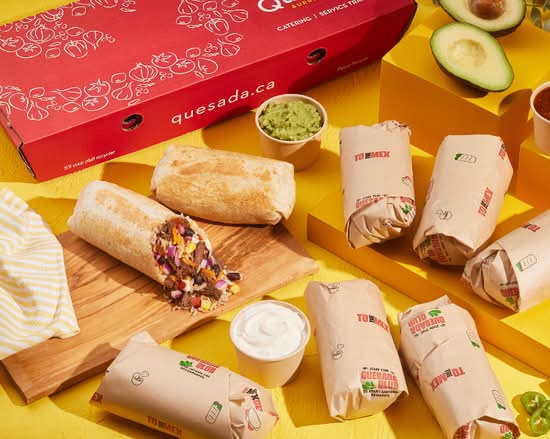 Lot de 8 burritos petits avec chips et salsa
