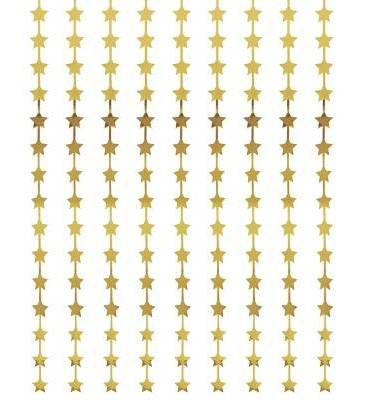 Spritz Star Backdrop Party Decoration, Gold