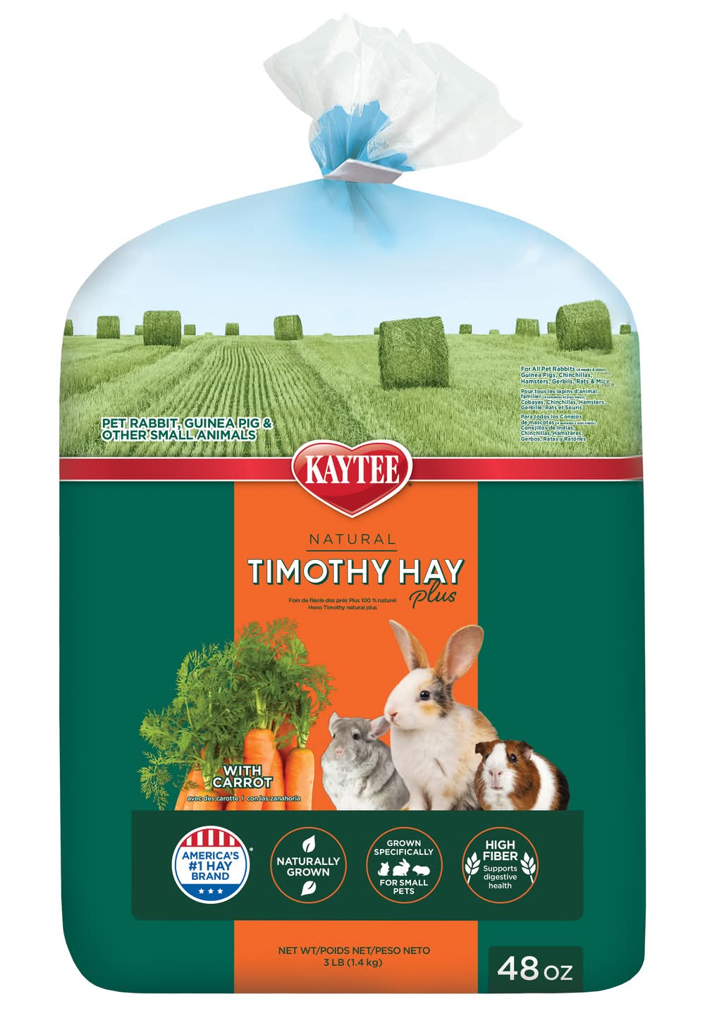 Kaytee Pet Specialty Kaytee Timothy Hay With Carrots (3 lbs)