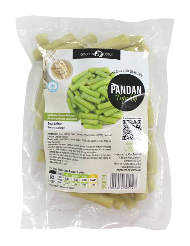 Golden Lotus Pandan Topokki (500g)