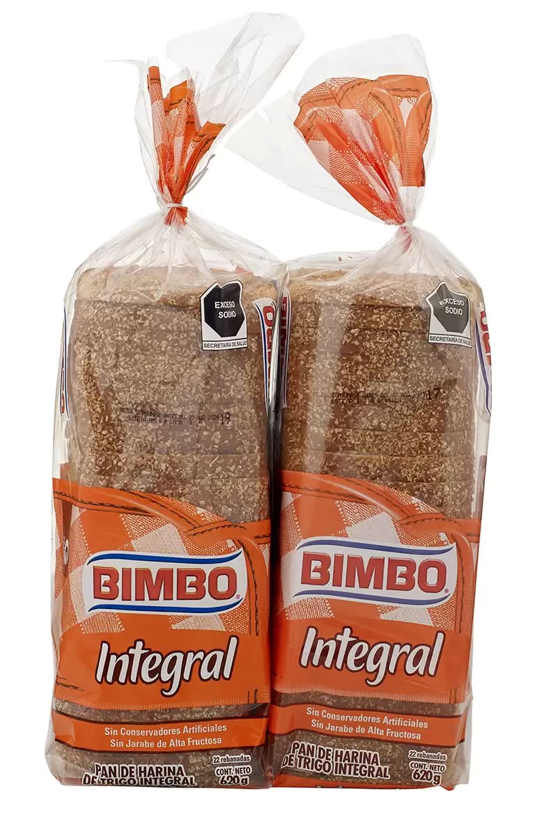 Bimbo · Pan de harina de trigo integral (620 g)