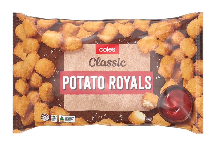 Coles Frozen Potato Royals Oven Fry (1kg)